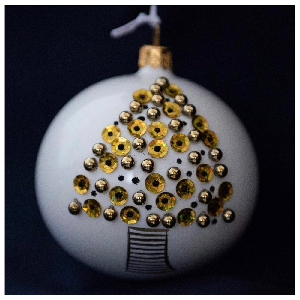 SALE!!! NIB Set of 6 Modern Sequin Tree Ornament